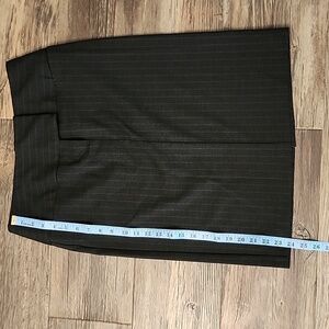 Vintage United Color's of Benetton dark grey pinstripe pencil skirt, U.S. size 6